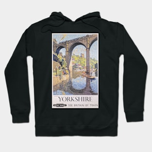 Knaresborough, Yorkshire - BR - Vintage Railway Travel Poster - 1954 Hoodie